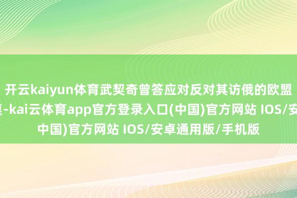 开云kaiyun体育武契奇曾答应对反对其访俄的欧盟官员作出严肃回复-kai云体育app官方登录入口(中国)官方网站 IOS/安卓通用版/手机版