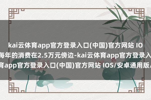 kai云体育app官方登录入口(中国)官方网站 IOS/安卓通用版/手机版每年的消费在2.5万元傍边-kai云体育app官方登录入口(中国)官方网站 IOS/安卓通用版/手机版
